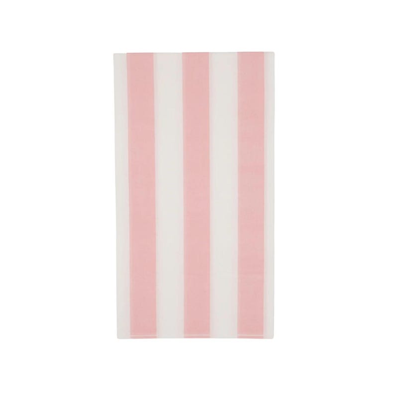 Petal Pink Cabana Stripe Party Napkins