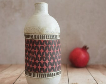 Ceramic Olive oil Cruet, Handmade Oil Dispenser, Rustic oil bottle, olive oil bottle, housewarming gift, wedding gift