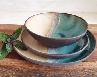 rustic dishes