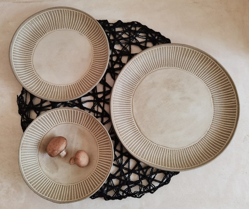 Ceramic Dinnerware Set Unique Pottery Handmade Pottery Set Etsy