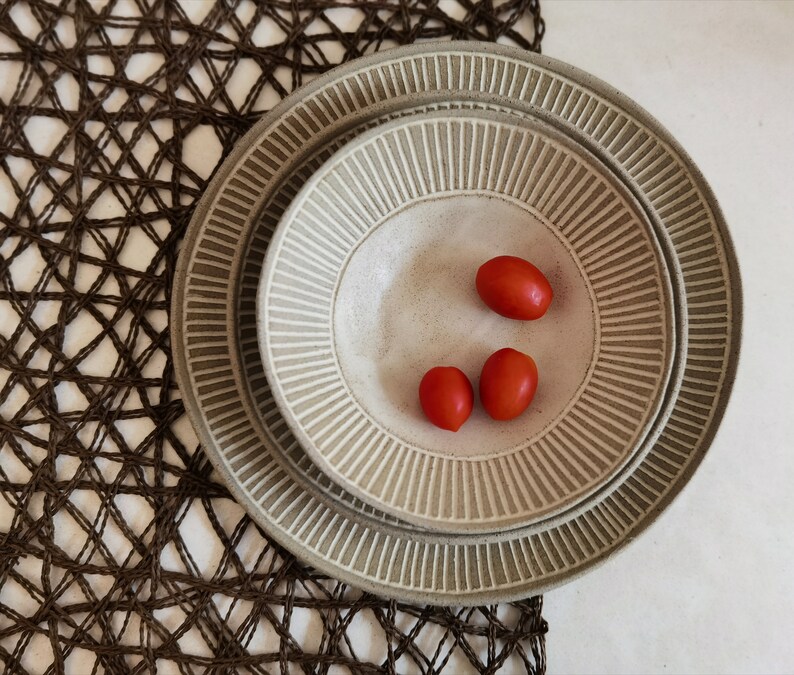 Ceramic Dinnerware Set Unique Pottery Handmade Pottery Set Etsy