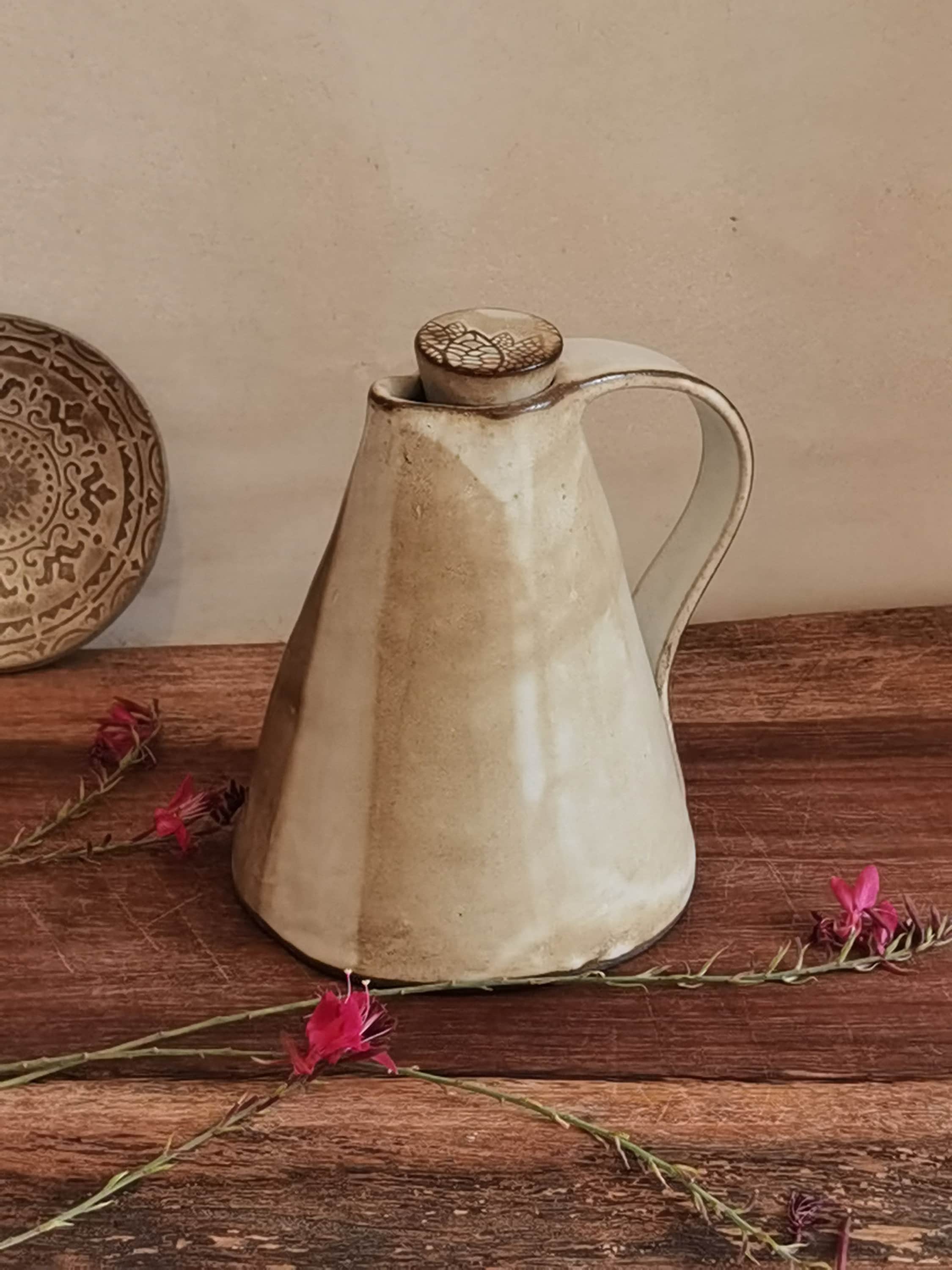 Jarrón De Cerámica Grande Estilo Nórdico - Ideal Para Agua Fría, Tetera Sin Tapa, Decorativo Para Fiestas Y Bebidas Caseras