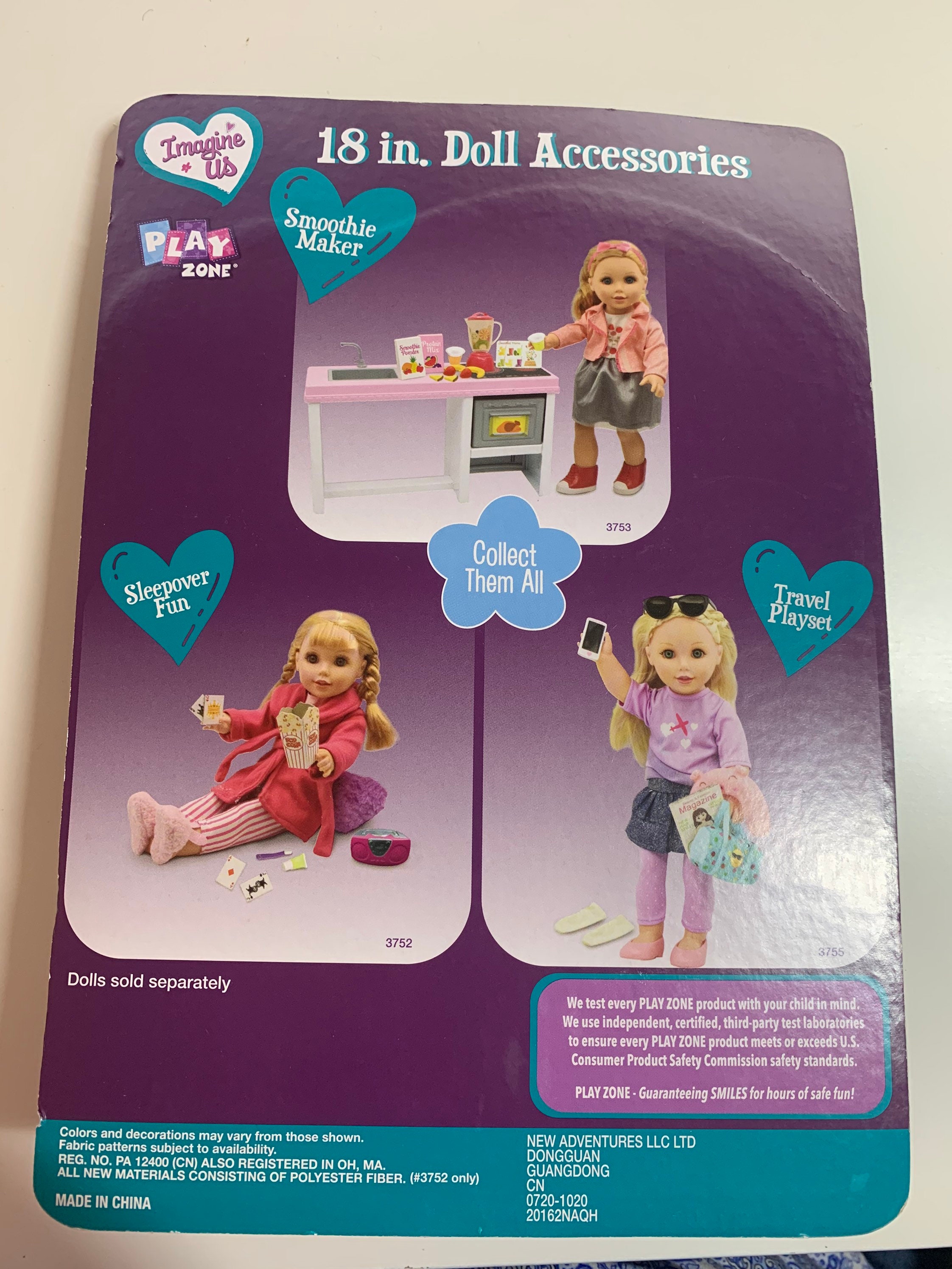 18 Inch Doll Fits American Girl and My Generation Accessories Sleepover