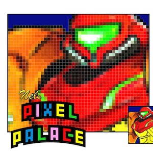 Metroid - Samus Perler/Fuse Beads Template