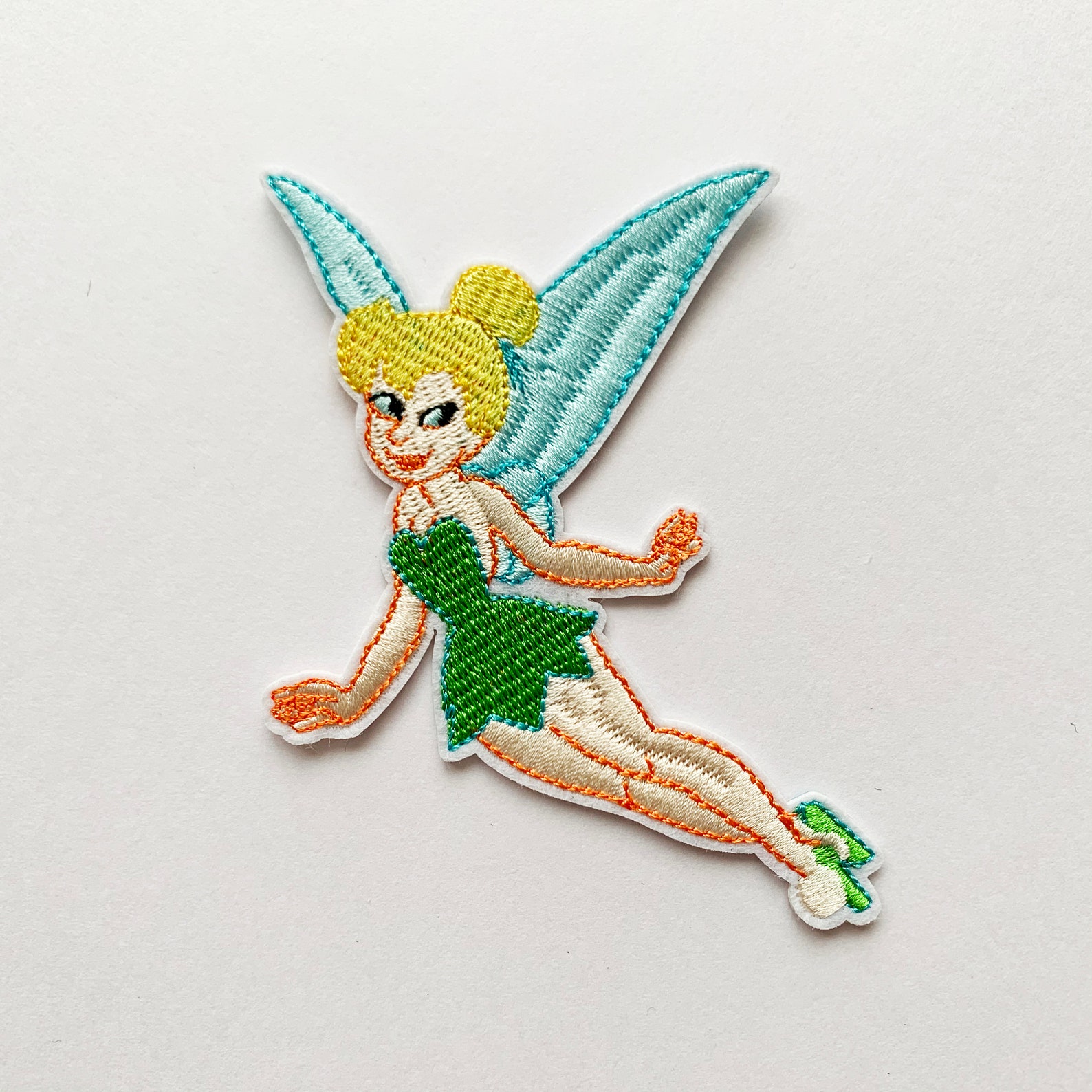 Tinkerbell Embroidered Iron On Patch / Sew On Applique Etsy