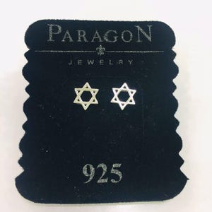 Star of David pair Earrings, Dainty Star Earring, Gold Earrings,  Jewelry, Magen David, Jewish Star Charm, Jewish Religious Judaica