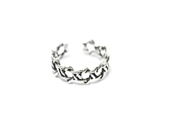 Anillo de plata con estrella de David