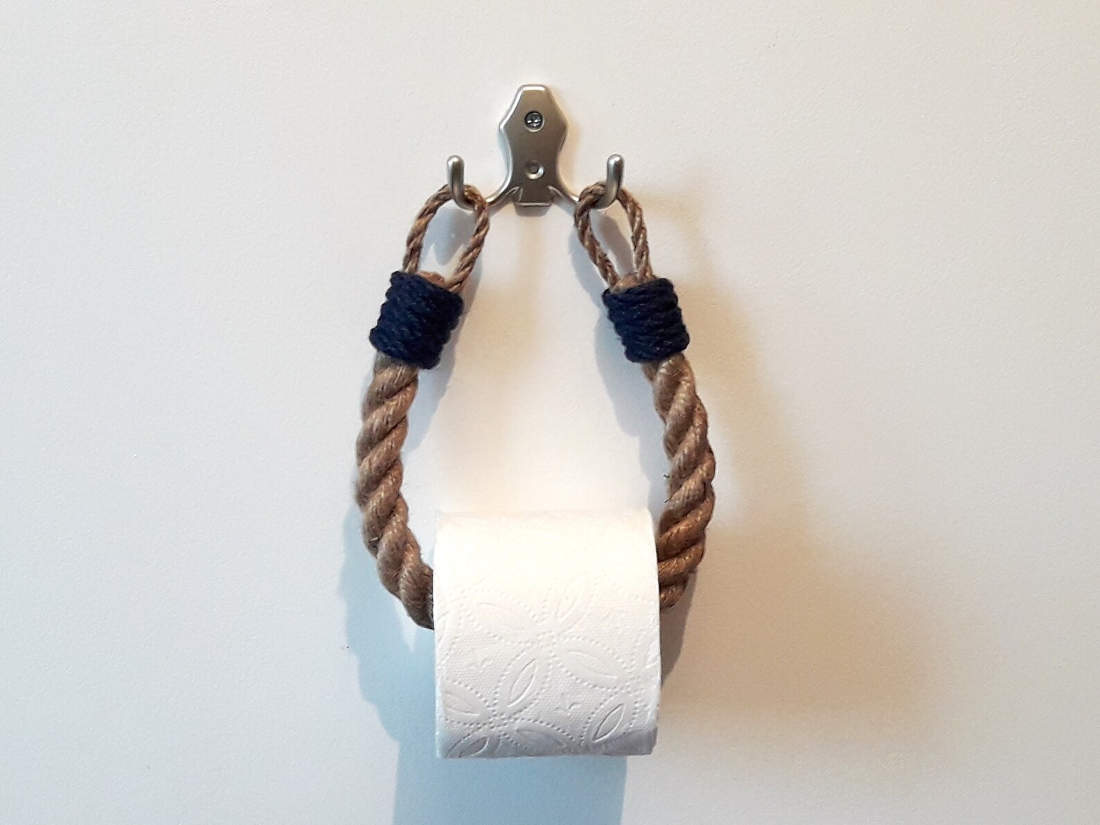 Nautical Rope Paper Holder.toilet Paper Holder.towel Etsy