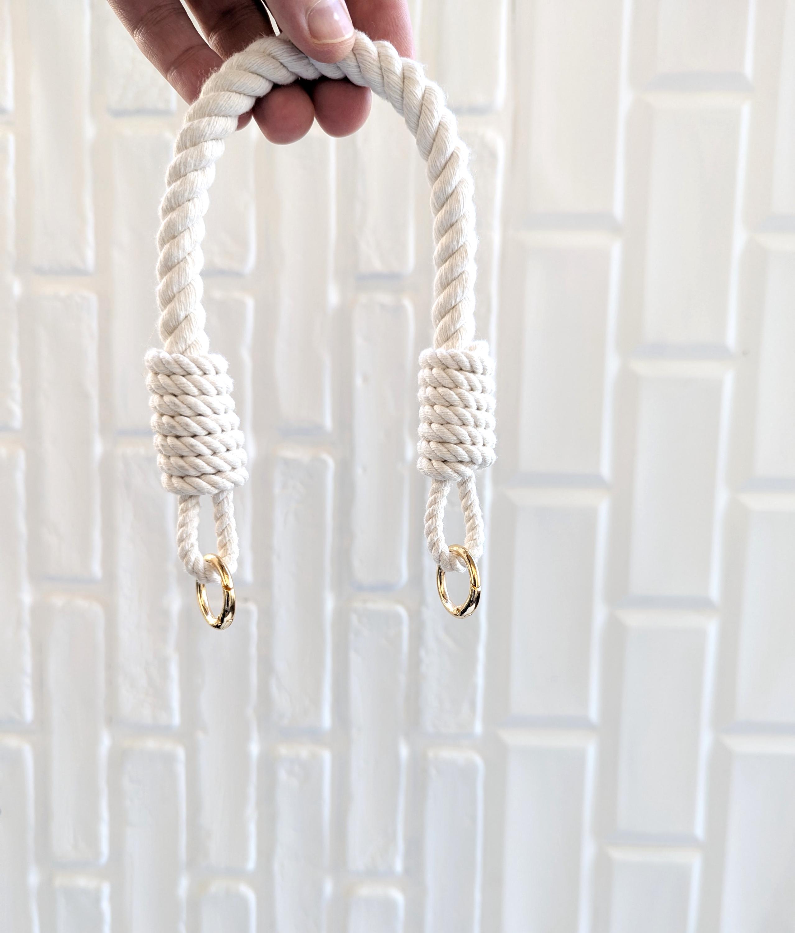 Basta Rope Handle Cotton Rope Bag Handle With Metal Carabiners - Etsy