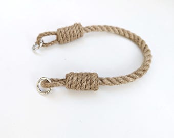 Jute Rope Bag Handle with Metal Carabiners