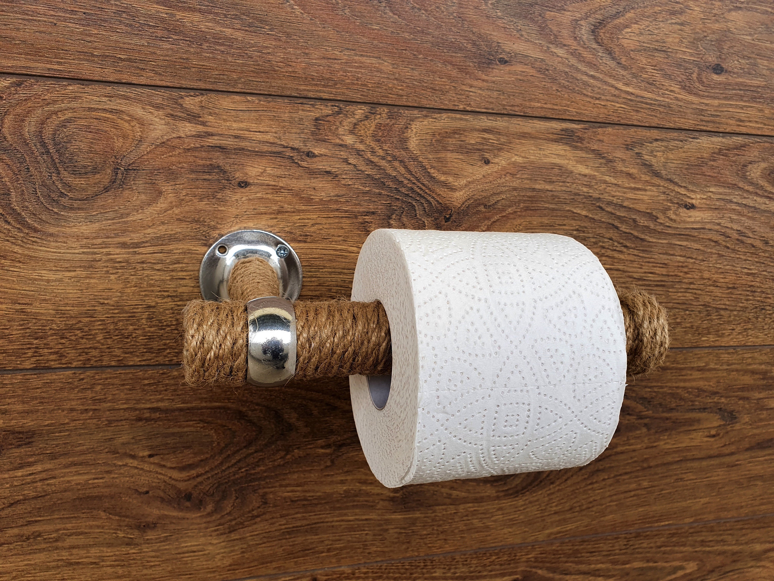 Mango wood toilet paper holder with shelf – DEKAZIA