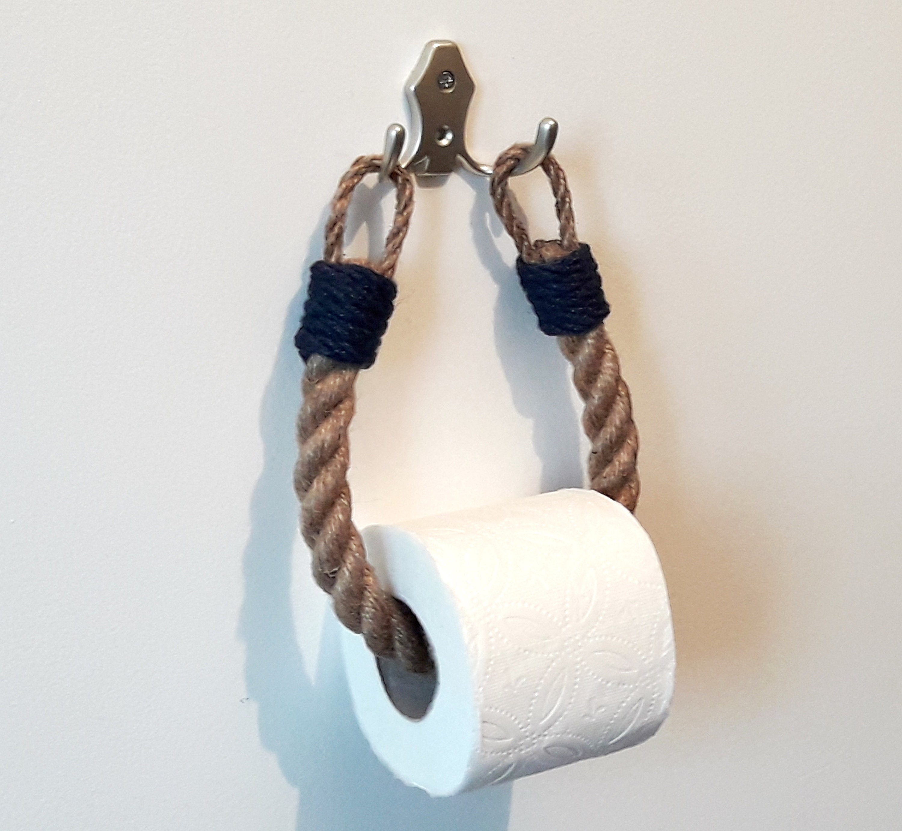 Nautical Rope Paper Holder.toilet Paper Holder.towel Etsy