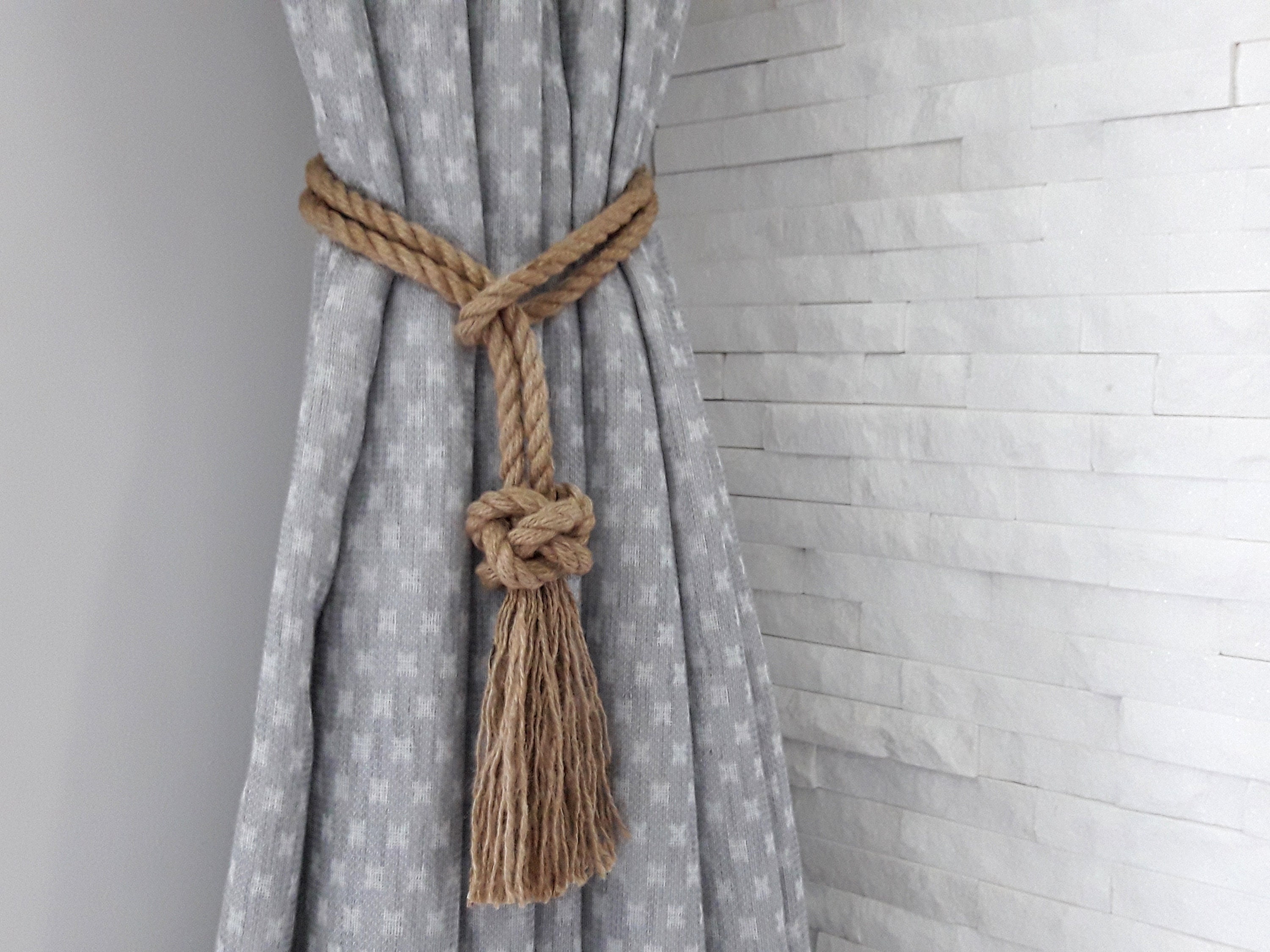 Rustic Tie Curtains..friendship and Love Knot..nautical Etsy