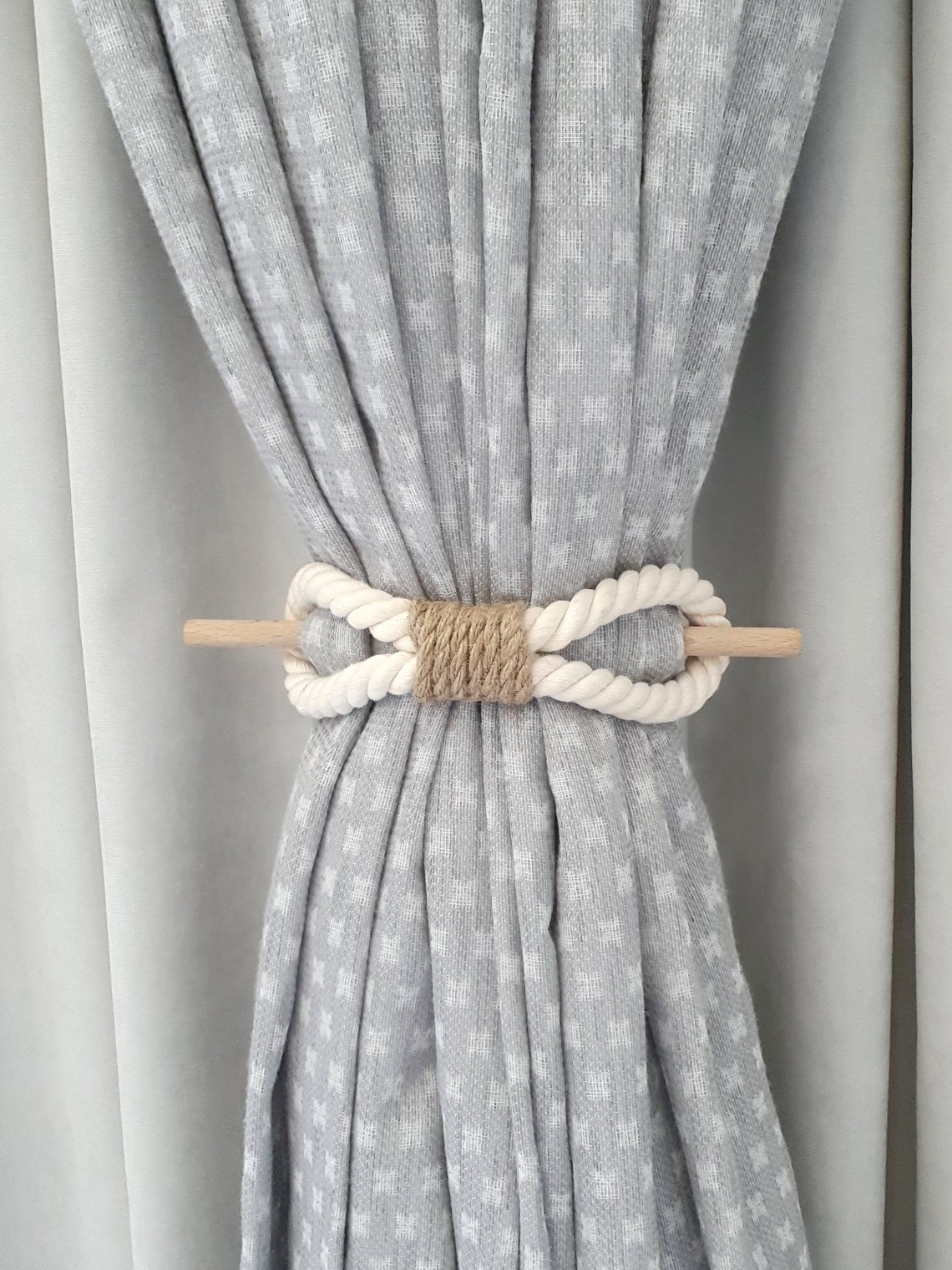 Curtain Tie backs. White Cotton Rope. Jute Rope. Window Etsy
