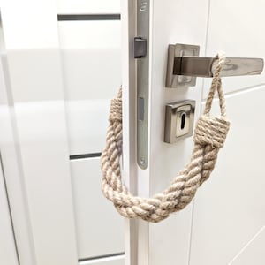 Door Stopper. Jute Rope. Natural Door Wedge, Rustic Home Décor, Unique Door Holders for Living Room, Bedroom, Gift Idea, Home Accessories