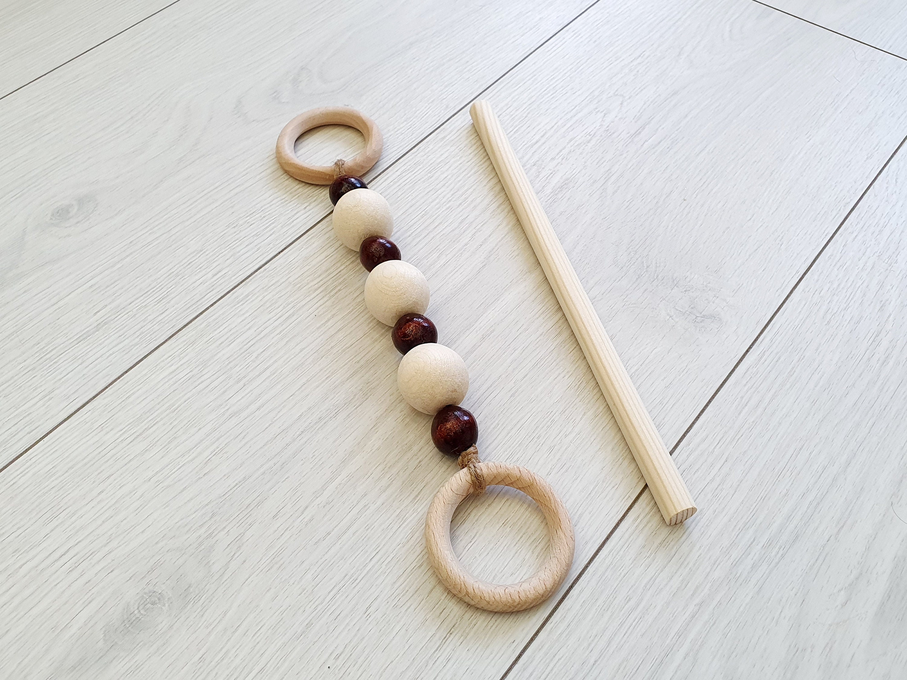 Curtain TieBacks. Round Wooden Beads. Brown Beads & Unpainted Etsy