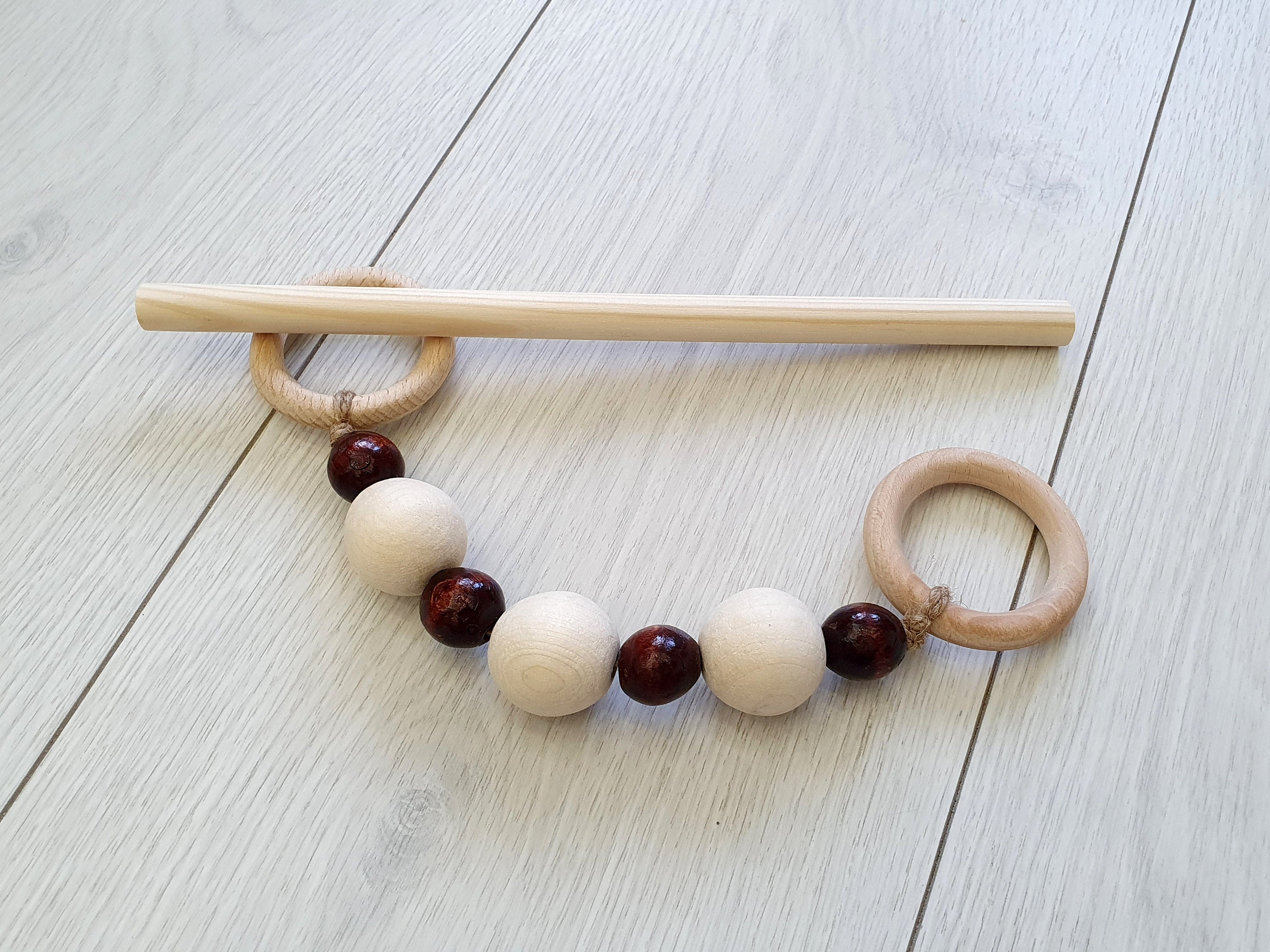 Curtain TieBacks. Round Wooden Beads. Brown Beads & Unpainted Etsy