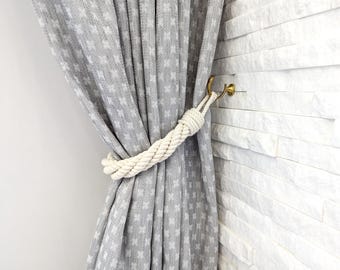 Tie for Curtains. Elegant cotton rope curtain ties. style and functionality for your interior