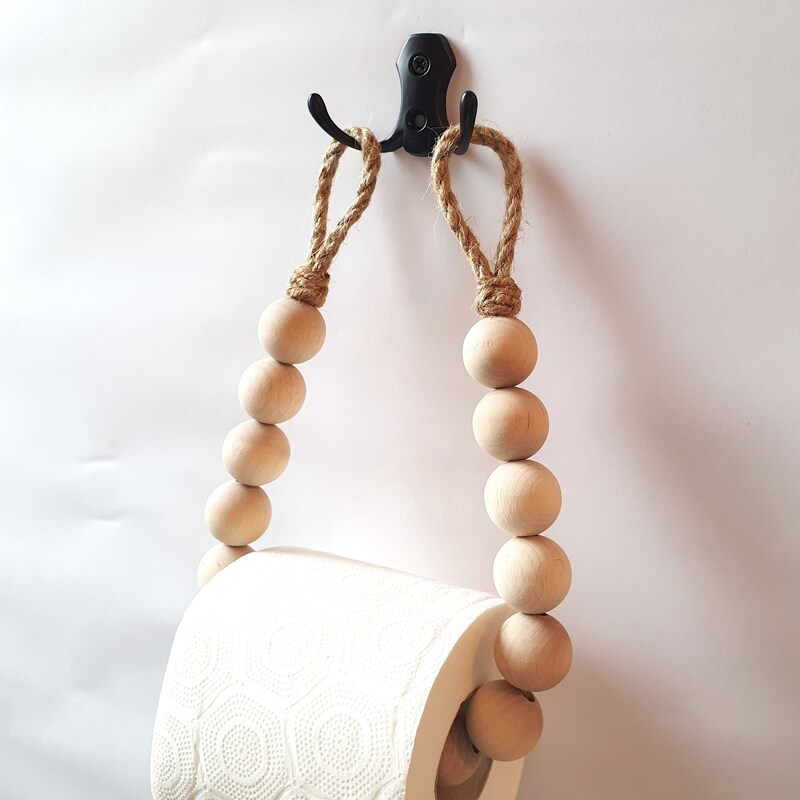 Mud Pie Kitchen Towels Mud Pie Wooden Paper Towel Holder, White