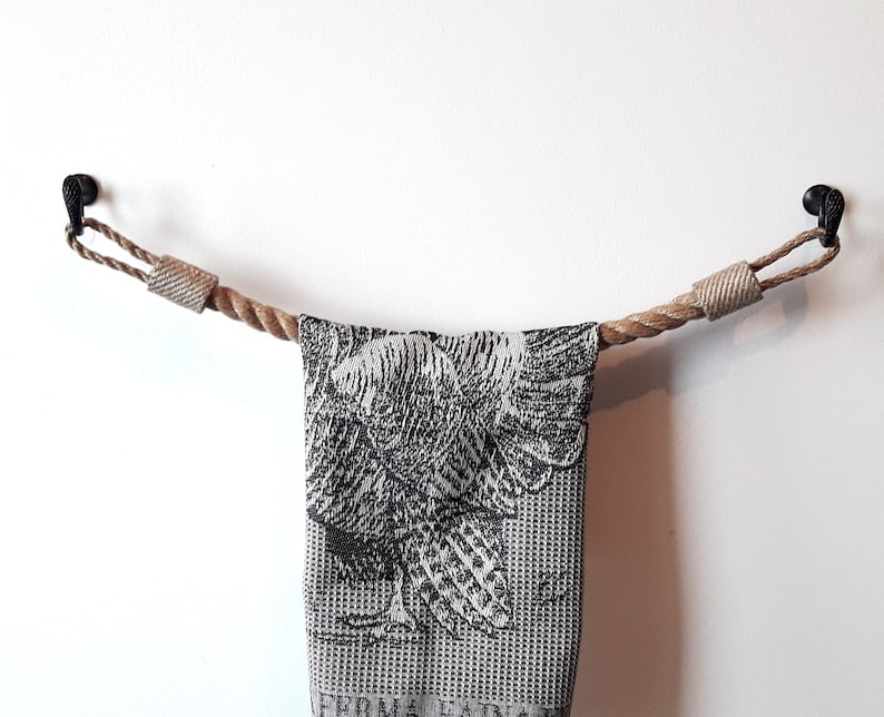 Neu Handtuchhalter Seil Handtuchhalter Jute Seil Rustikale Dekor