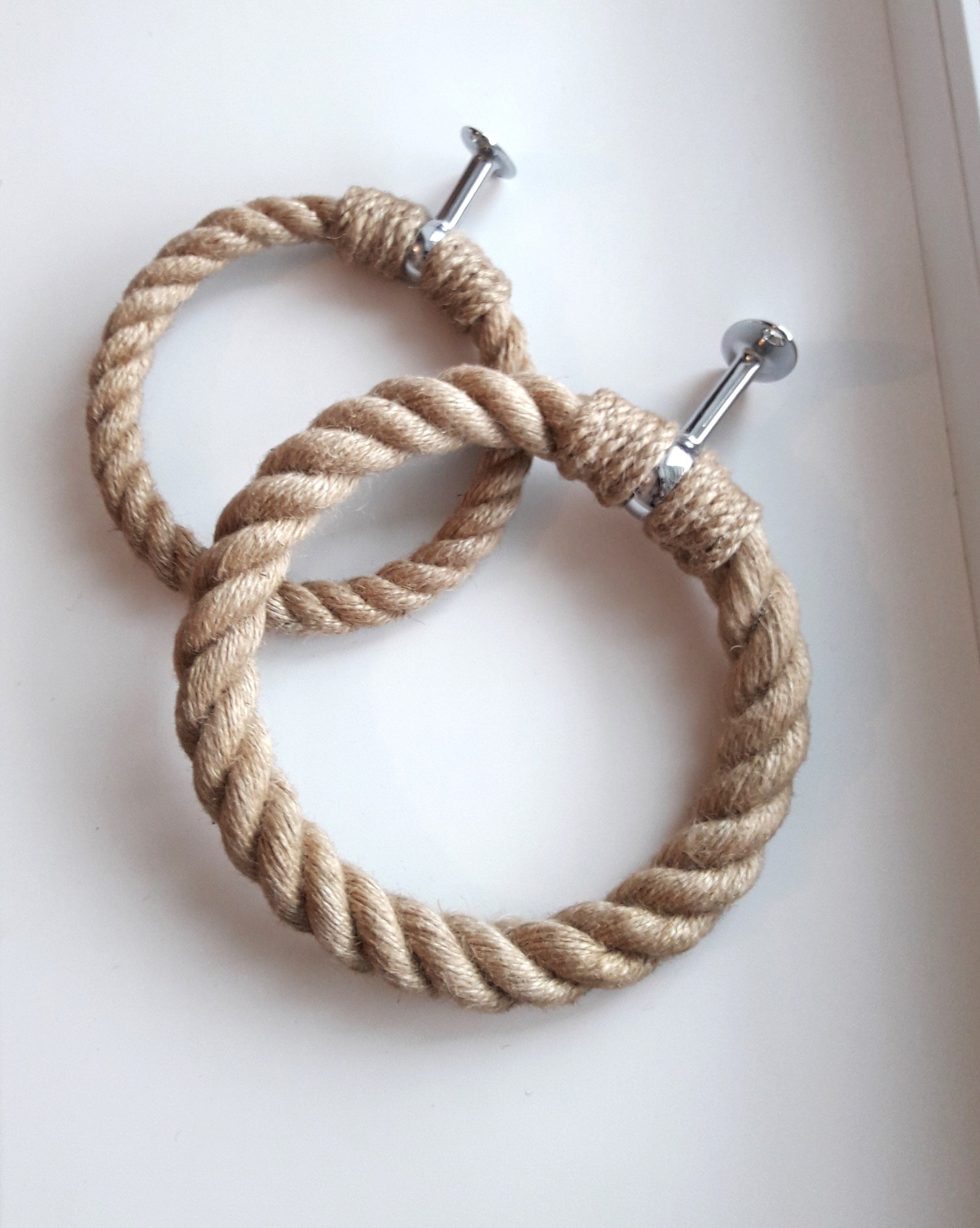 Set of 2 Round Towel Holders. Circle Towel Holders. Decor for Etsy