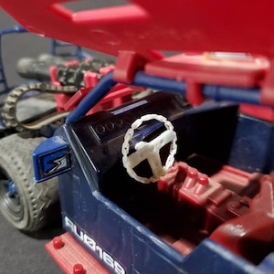 Vintage GI Joe Dreadnok Thunder Machine 3D Printed Custom Steering Wheel
