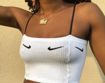 nike sock crop top