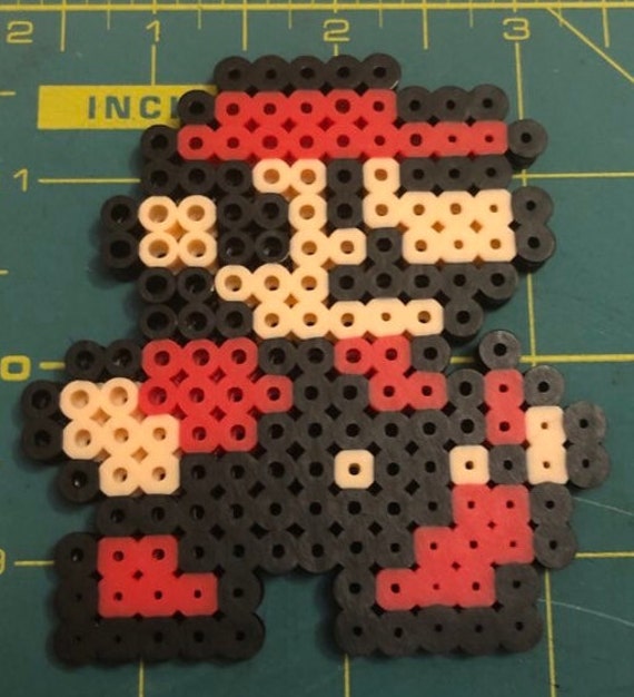 Nintendo Perler Bead 8 bit Pixel Art Mario van Super Mario Bros 3