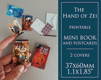 The Hand of Zei Mini BJD doll book printable Digital Download, dollhouse props