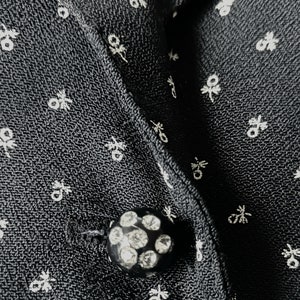 Nifty Vintage Style Peplum Blouse Rhinestone Buttons image 7