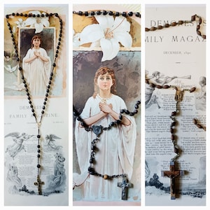 3 Vintage Rosary Beads