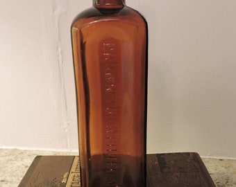 Antique Apothecary Bottle Browns Iron Bitters