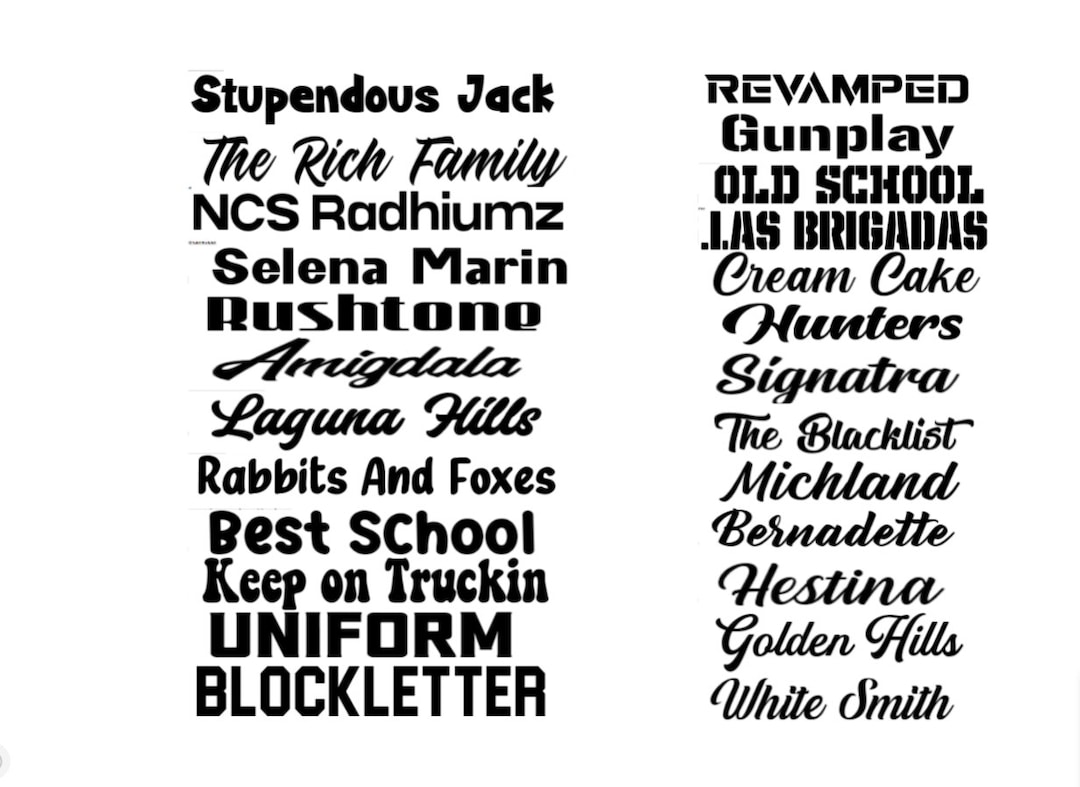 Custom Vinyl Decal Lettering Etsy