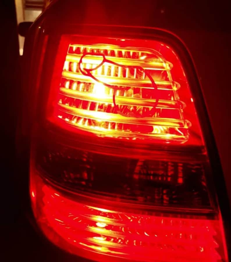 Funny Red Penis Brake Light Decal Gag Gift Sticker Boner Etsy