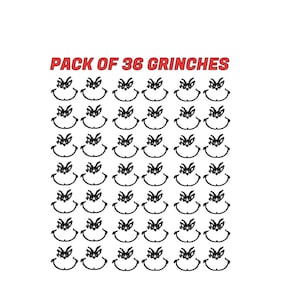 Set of 36 Christmas Themed Inspired Vinyl Decals / D.I.Y Projects/ Christmas Ornaments