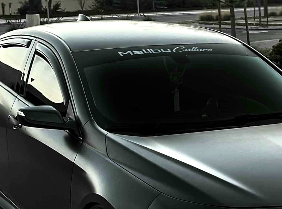 Custom windshield visor and text sticker vinyl lettering Etsy