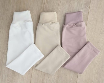 Leggings Baby, Hose Baby Größe 56-92, weiß, Mädchen, Junge