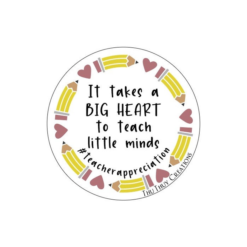 Teacher Appreciation Stickers Notebook Matte Vinyl Stickers Etsy