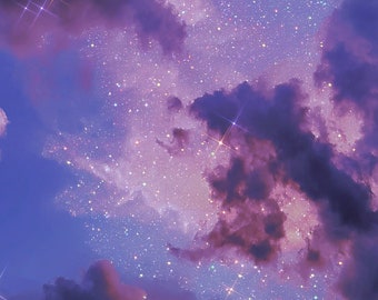 Animated Sparkle Clouds Aesthetic Glitter Sky Sparkle - Etsy