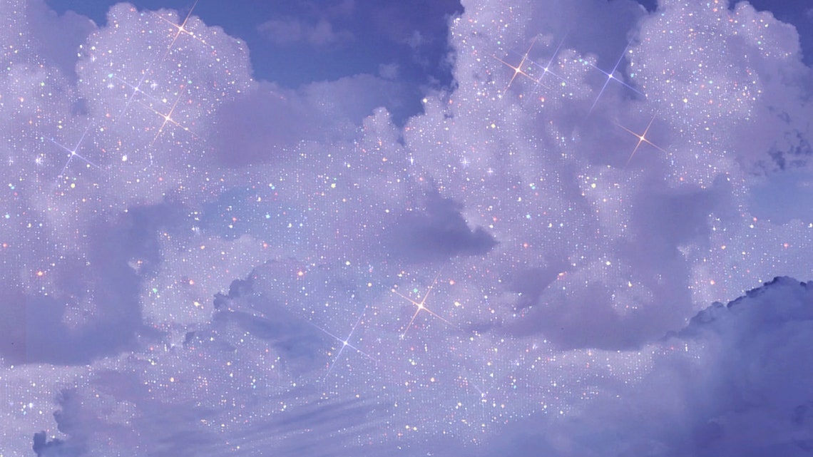 Animated Sparkle Clouds Aesthetic Glitter Sky Sparkle Etsy