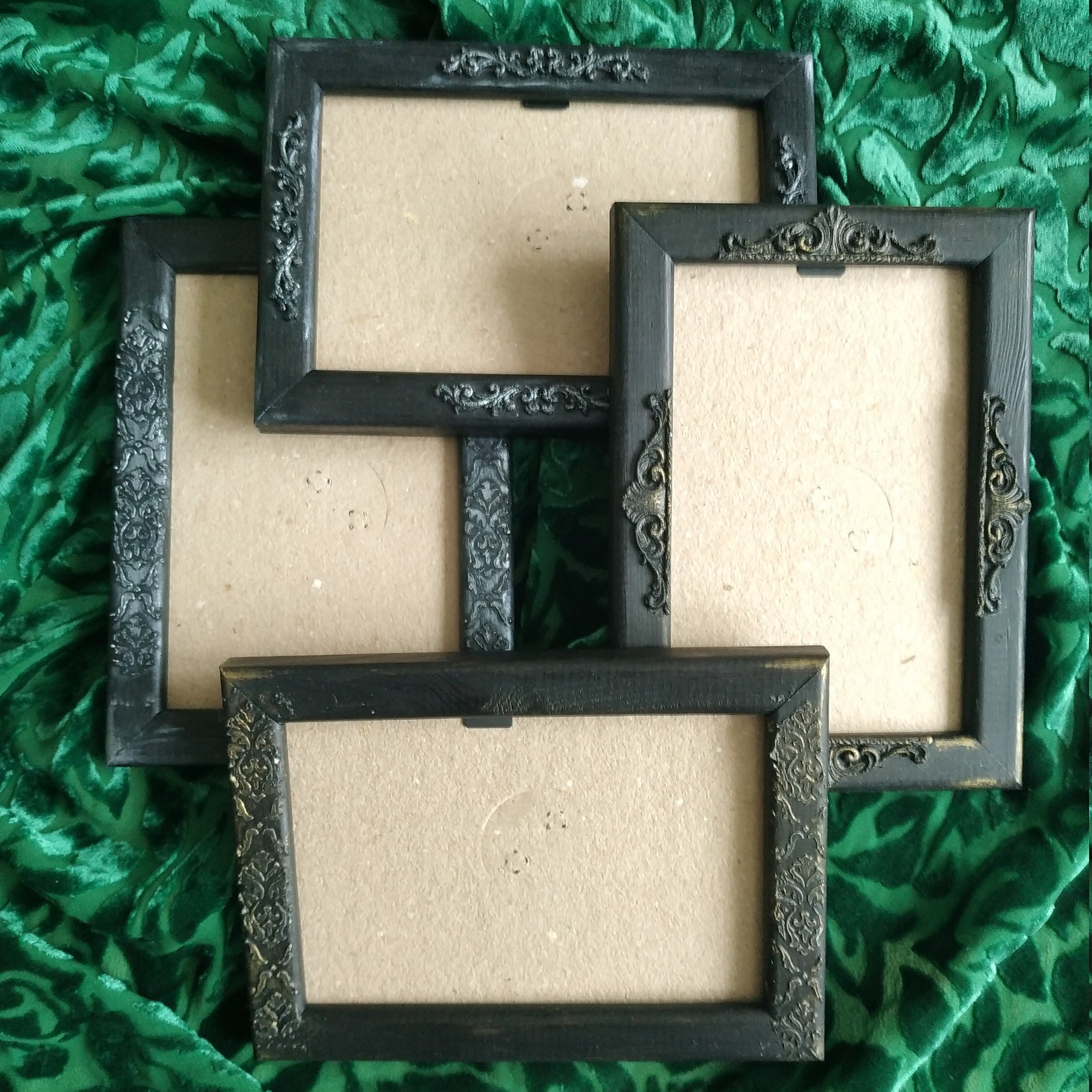 Black gothic wooden frames gothic frames 5x7 inches 4x6 inch Etsy