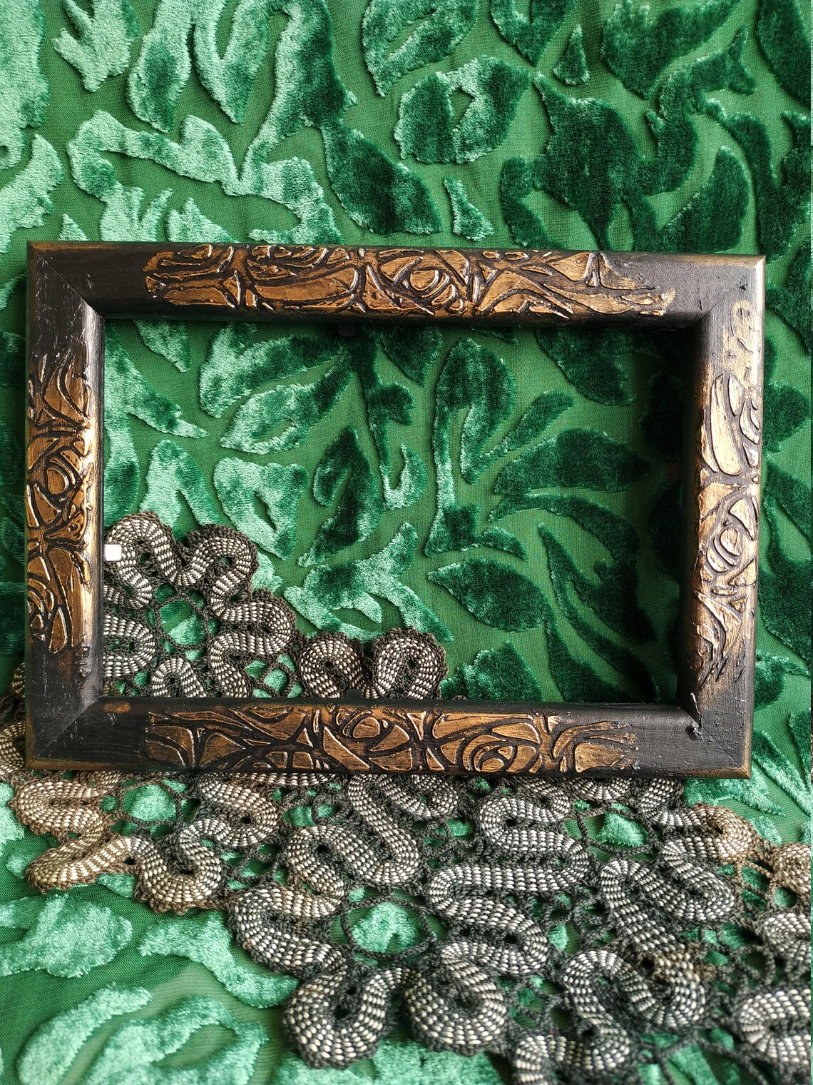 Black gothic wooden frames gothic frames 4x6 inches gothic Etsy