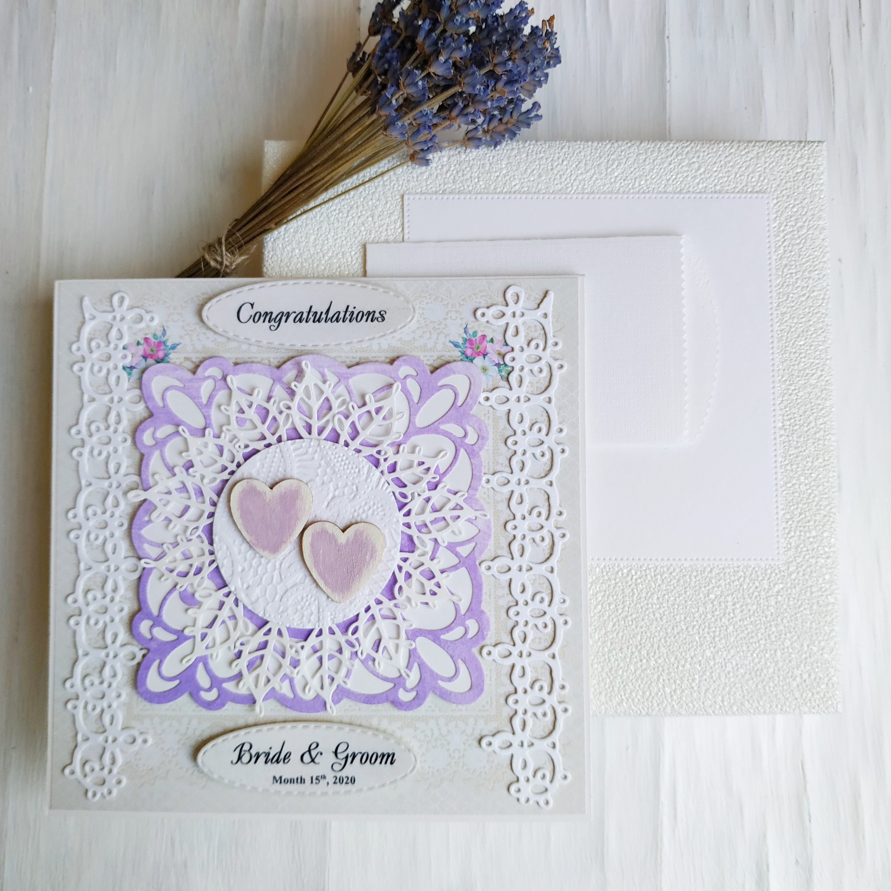 Personalized wedding card for daughter and son in law | Etsy