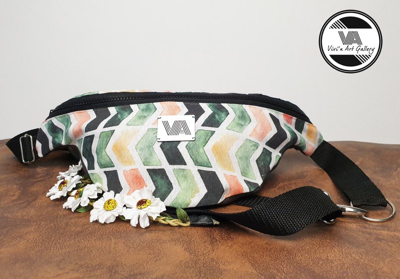 patterned fanny pack