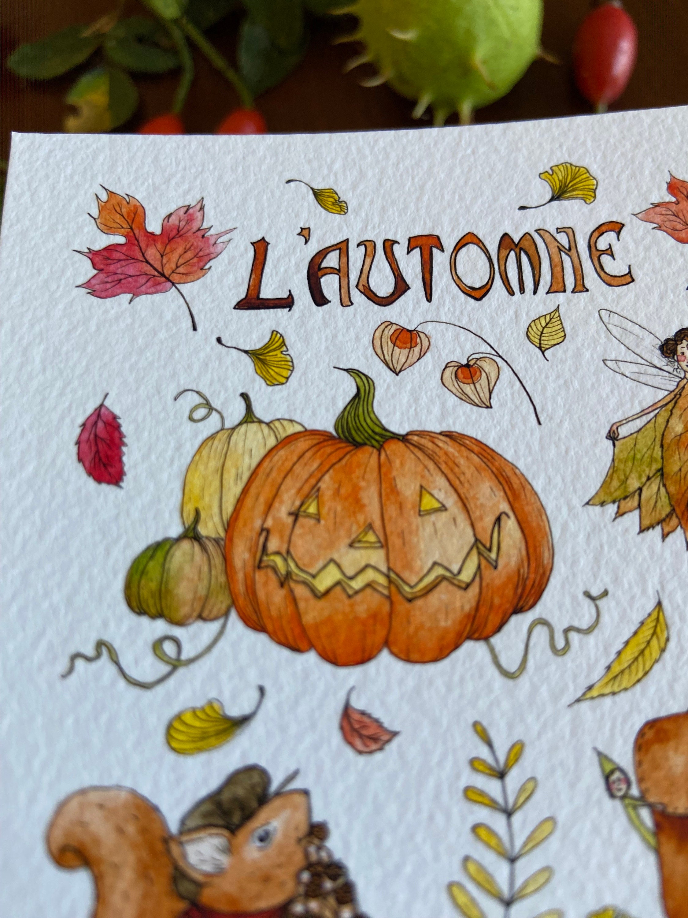 Magical Autumn Map - Etsy