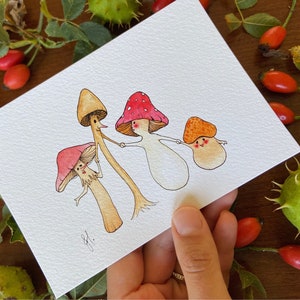 Carte champignons en goguette