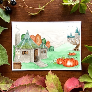 Carte Novembre à Poudlard - November in Hogwards