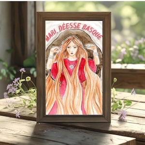 Affiche A4 Déesse basque Mari