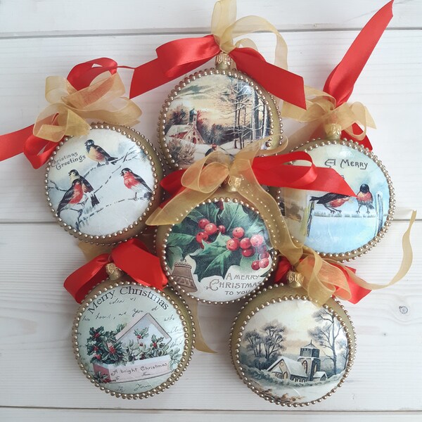 Christmas Tree Balls Etsy