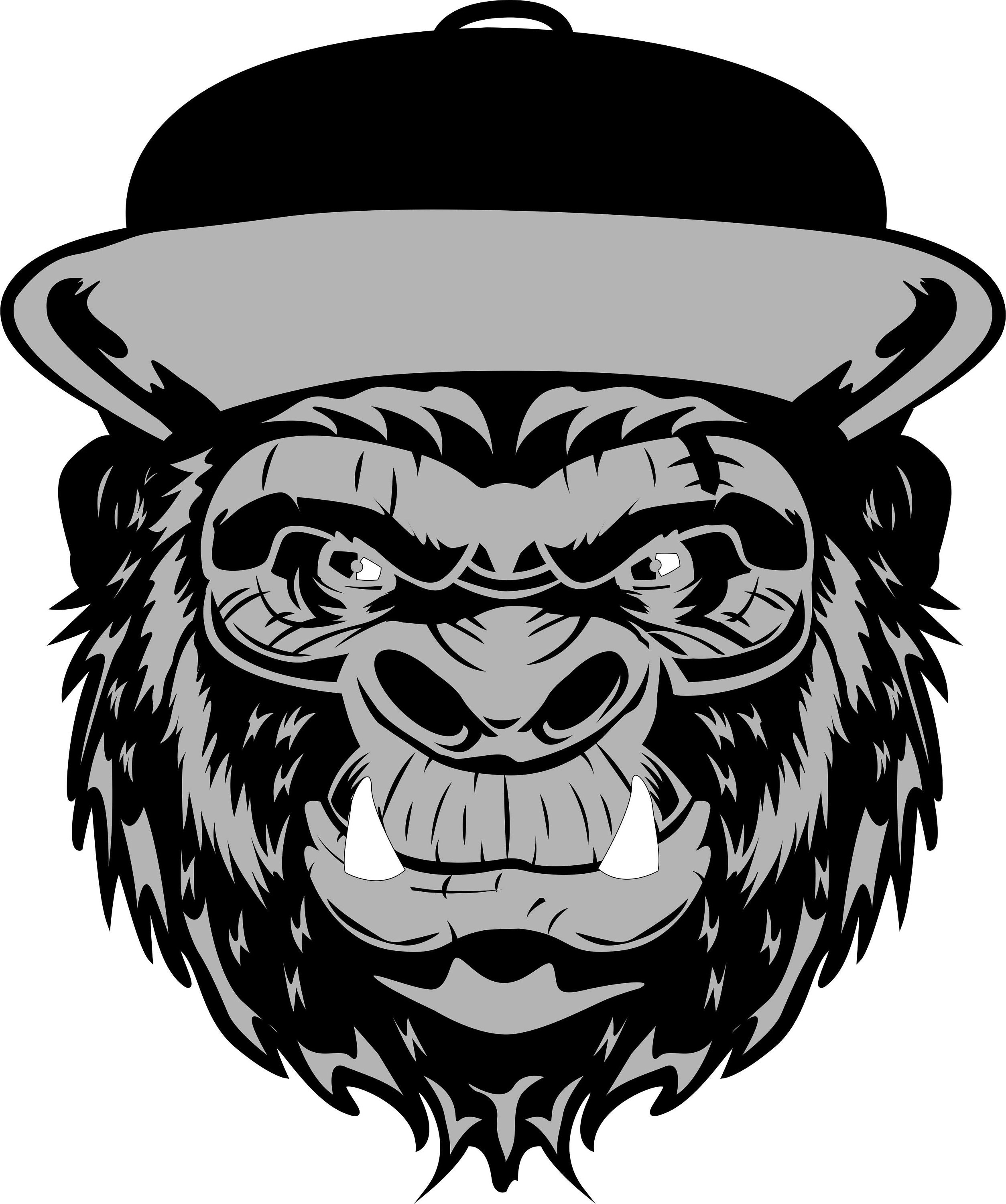 Gorilla Layered SVG Laser Cut Files Svg Vector Cnc Router Cut Etsy